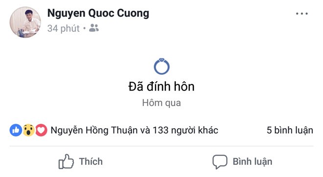 Bat ngo Cuong Do La va Dam Thu Trang chia se "da dinh hon"